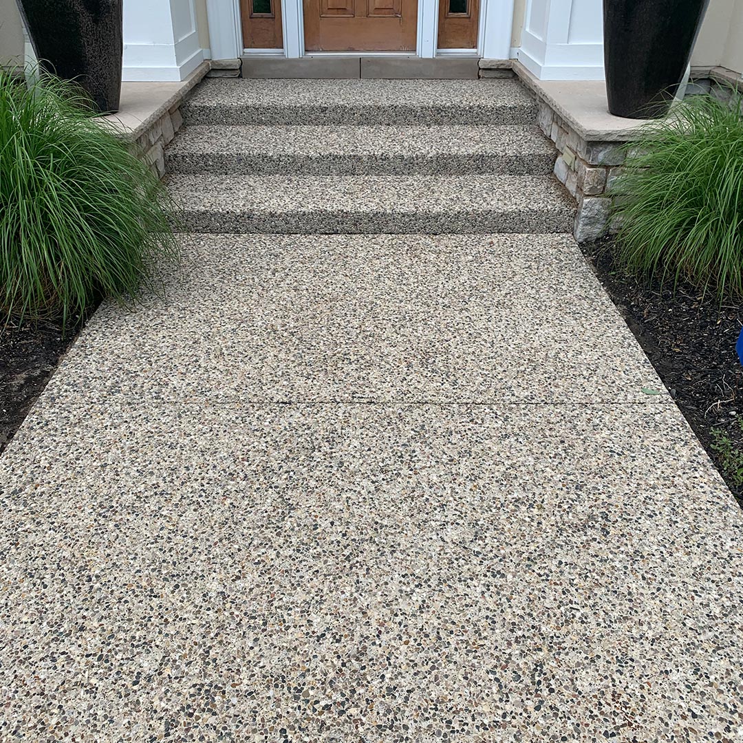 After: deck and patio power washing Hudsonville
