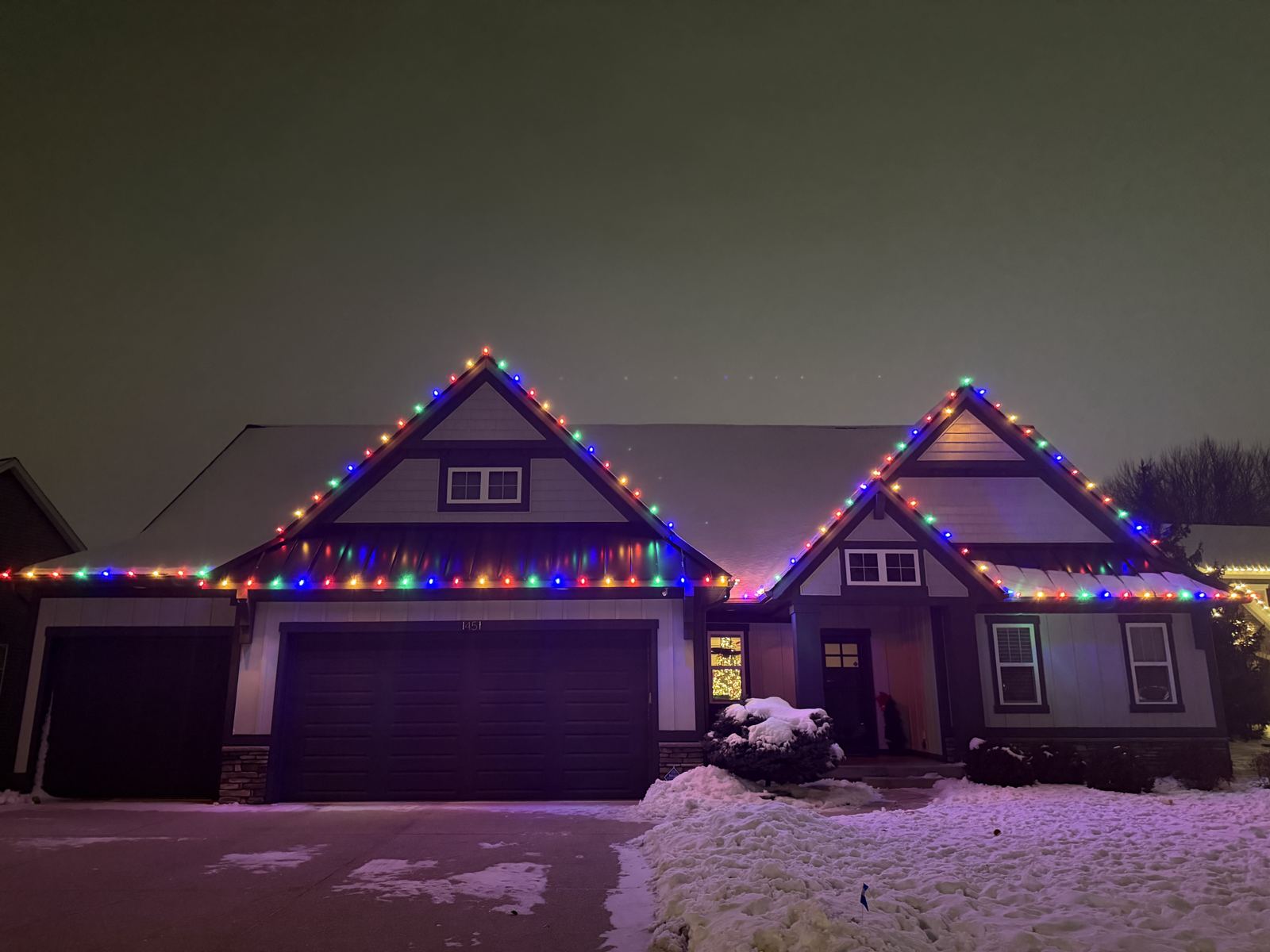 Christmas light installation West Michigan
