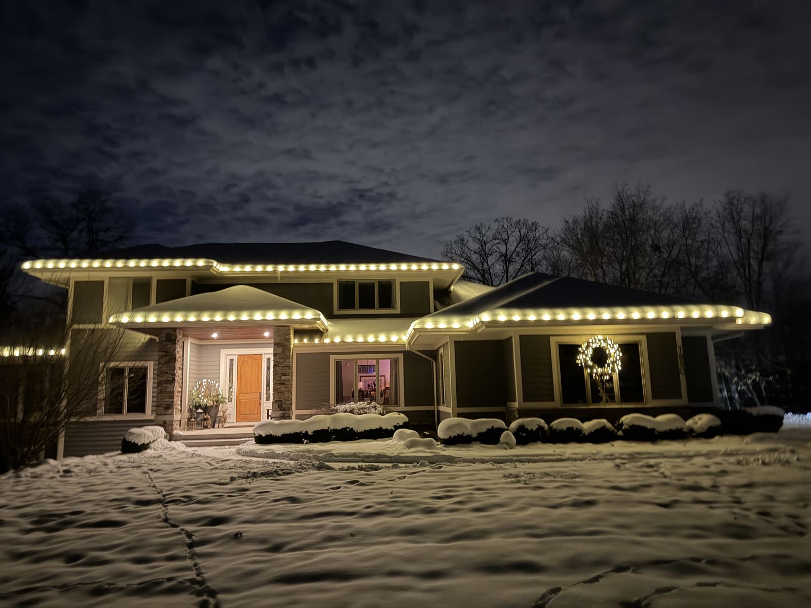 Christmas light installation East Grand Rapids, MI