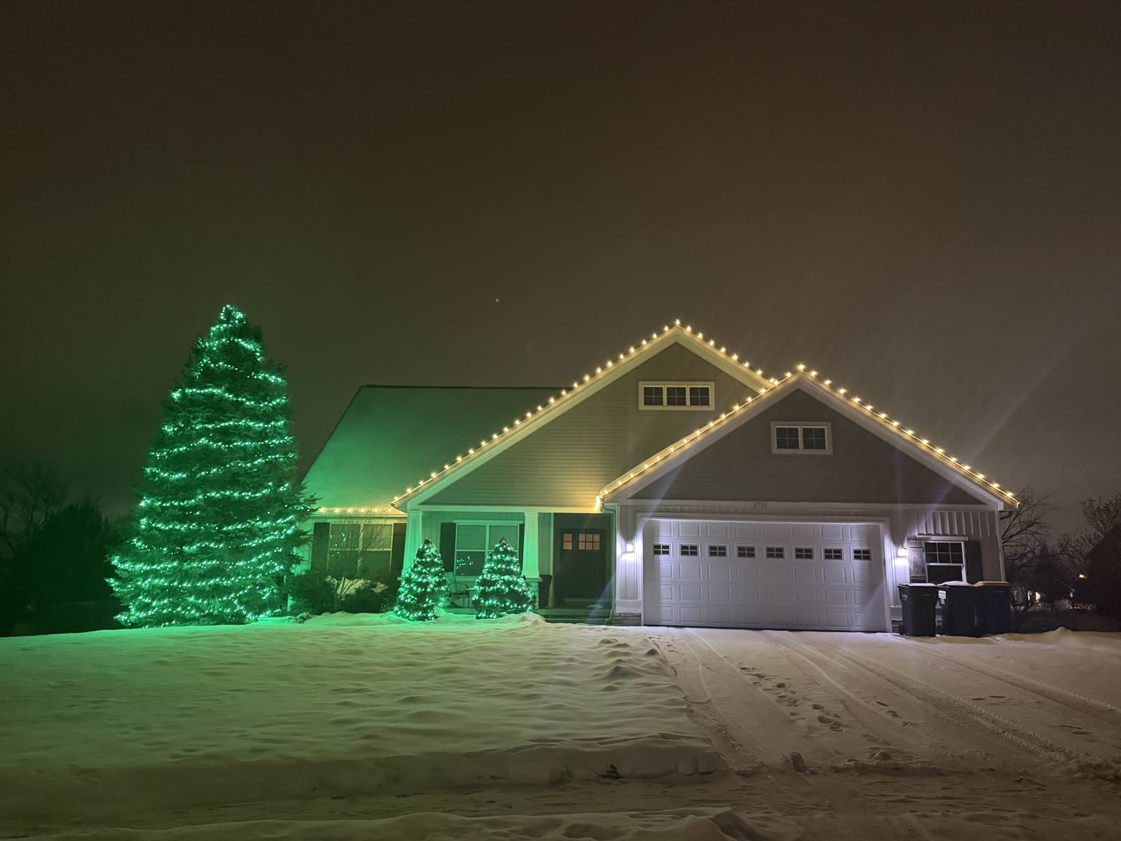 Christmas light installation Byron Center, MI